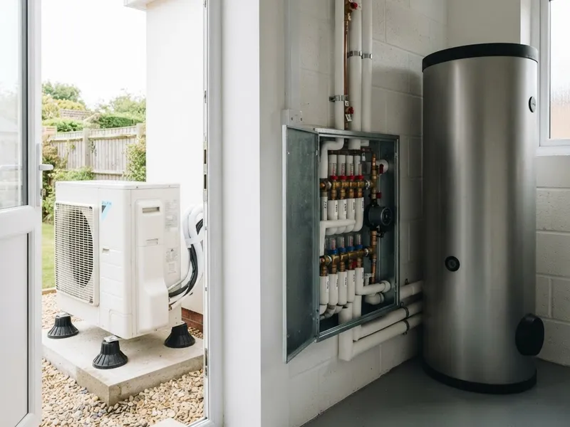 Instalación de aerotermia con ACS llave en mano