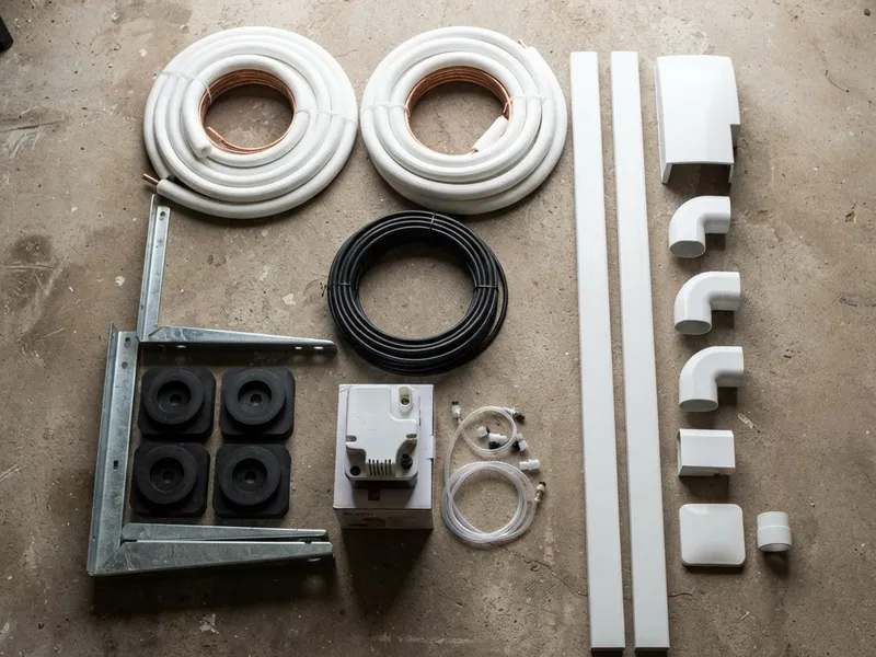 Material auxiliar de montaje de split por unidad interior